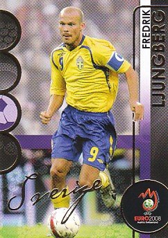 Fredrik Ljungberg Sweden Panini Euro 2008 Card Collection #180